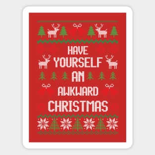 Have Yourself An Awkward Christmas - Festive Introvert Shirt Magnet